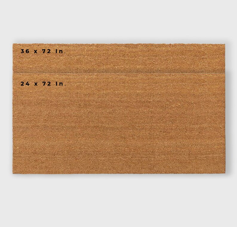 Puede incluir: Una estera de coco marr&oacute;n con las dimensiones 36 x 72 pulgadas y 24 x 72 pulgadas.