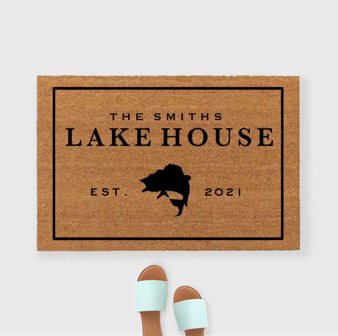 Lake House Doormat Lakehouse Doormat Lake Life Doormat Etsy