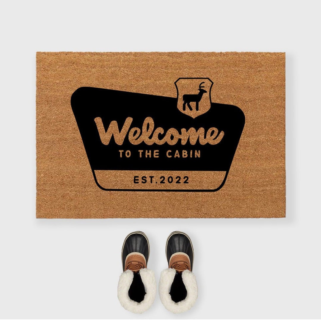 Cabin to the Cabin Doormat,national Park Doormat,cabin