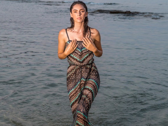Greek Beach Party Dress Grecian Aesthetic Maxi Dress Summer Knitted Lace Dress Lace Bodycon Maxi Dress Tribal Geometric Printed Dress Etsy Canada