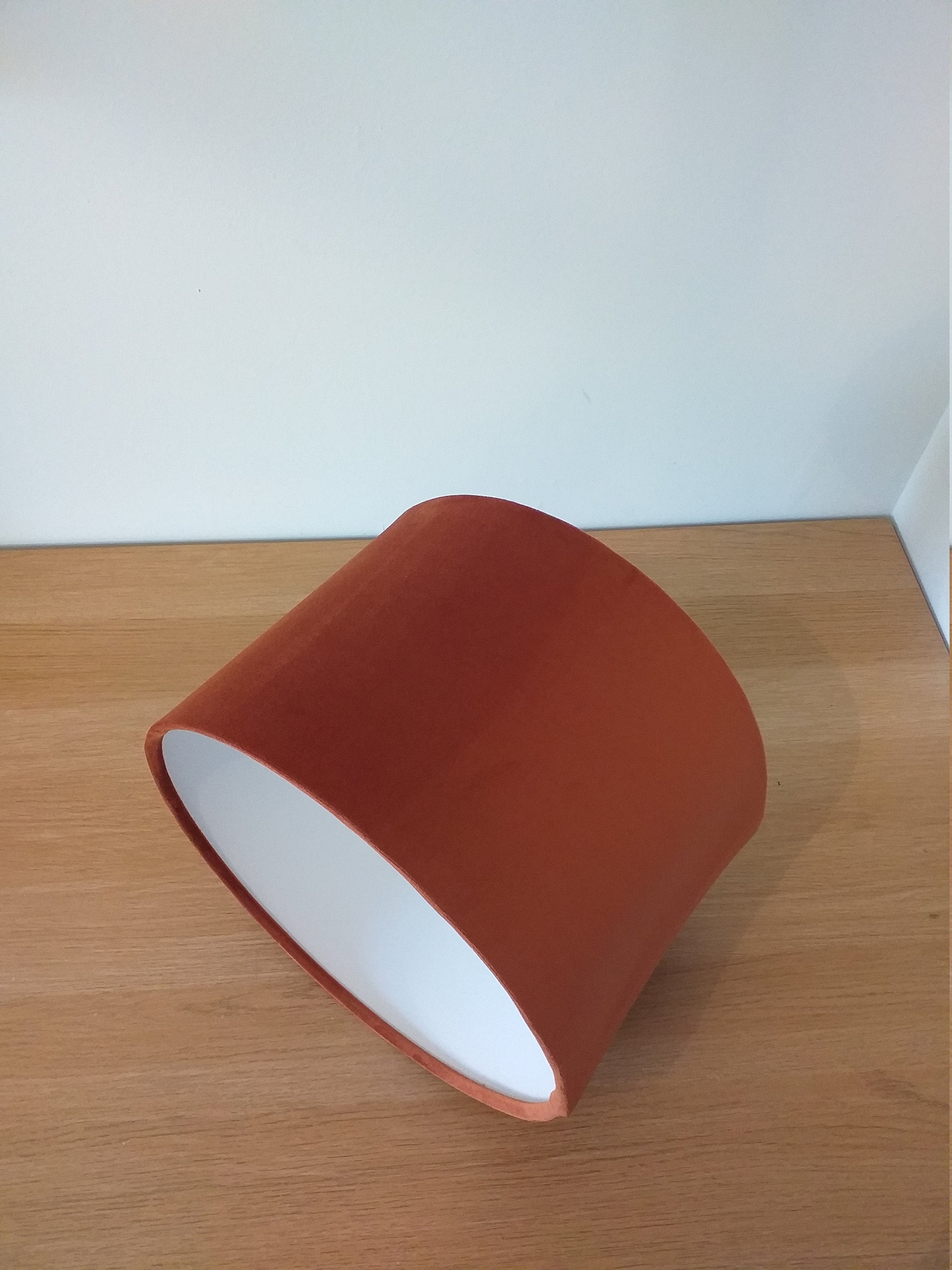 Orange Lampshade Velvet Burnt Orange 20cm or 30cm Etsy