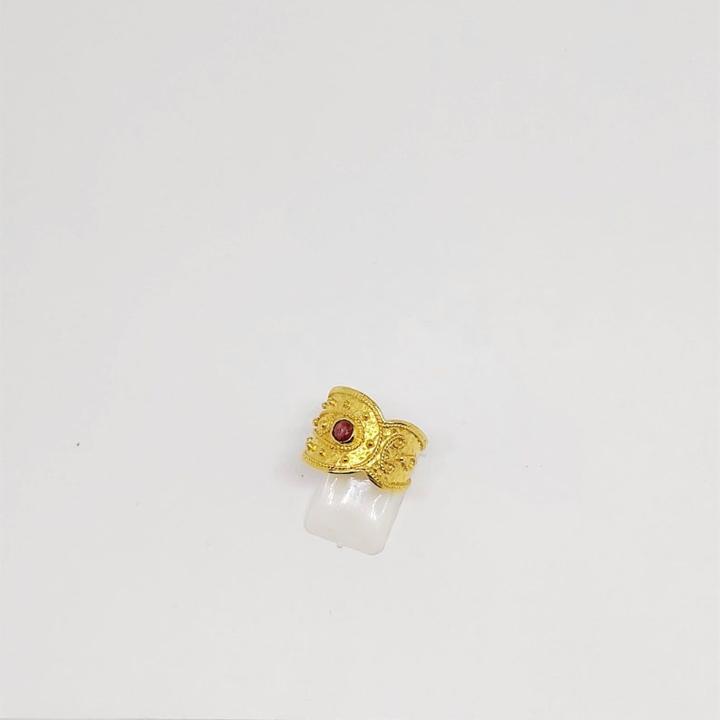 Byzantine ring with ruby stone