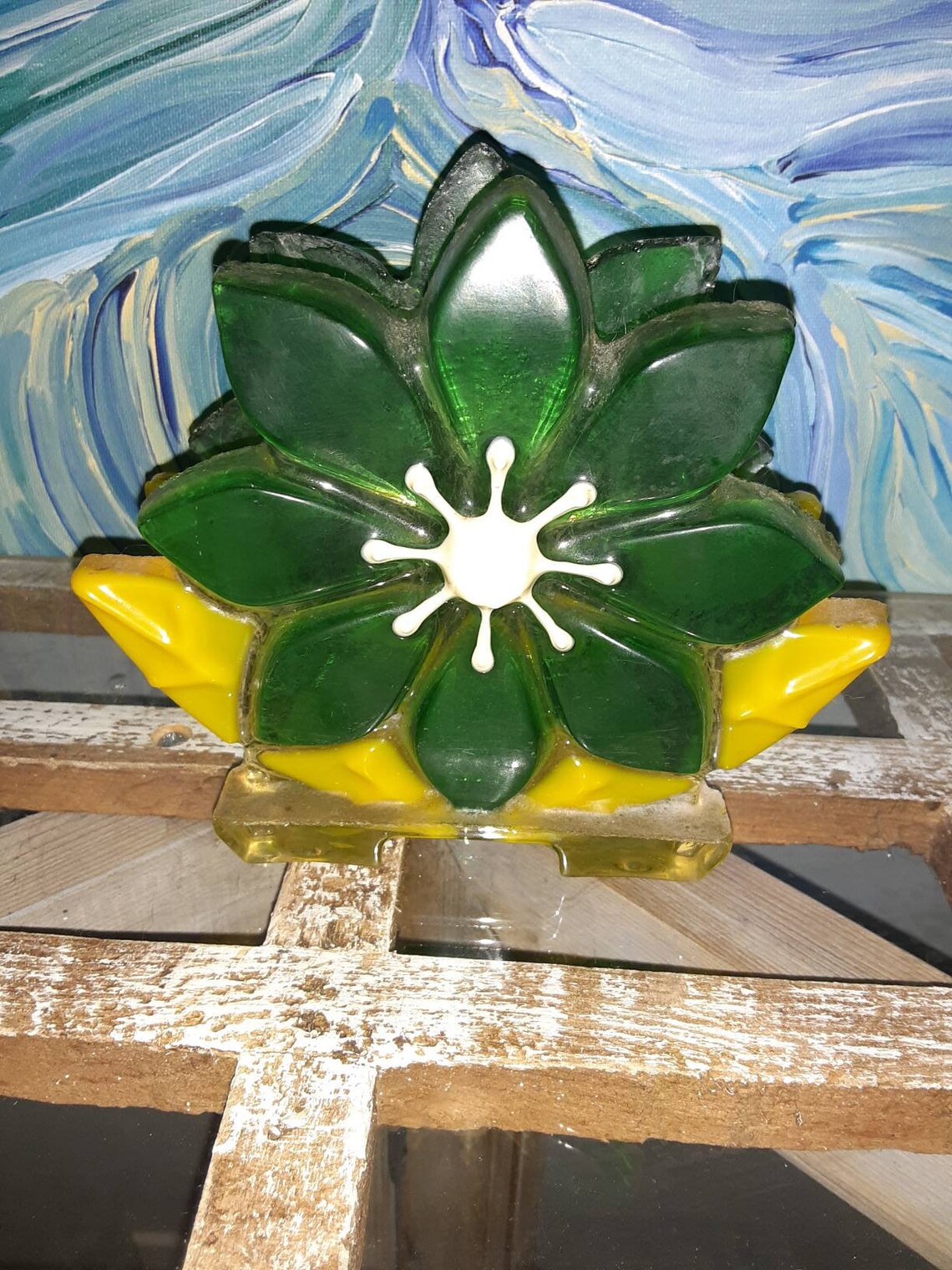 Lucite resin napkin holder vintage Etsy