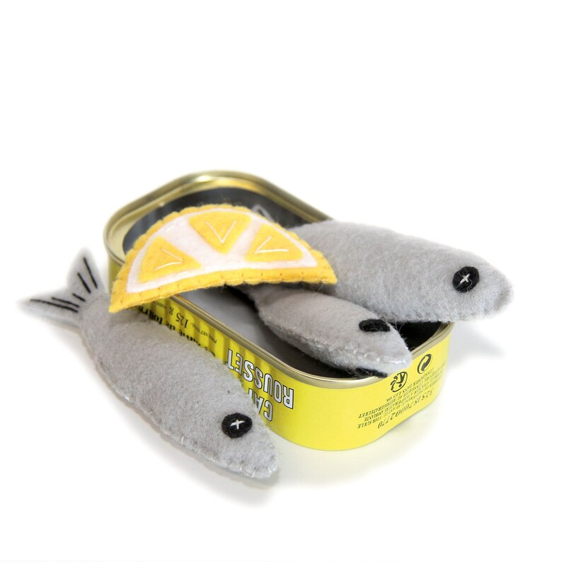 Sardines et citron en feutrine image 1