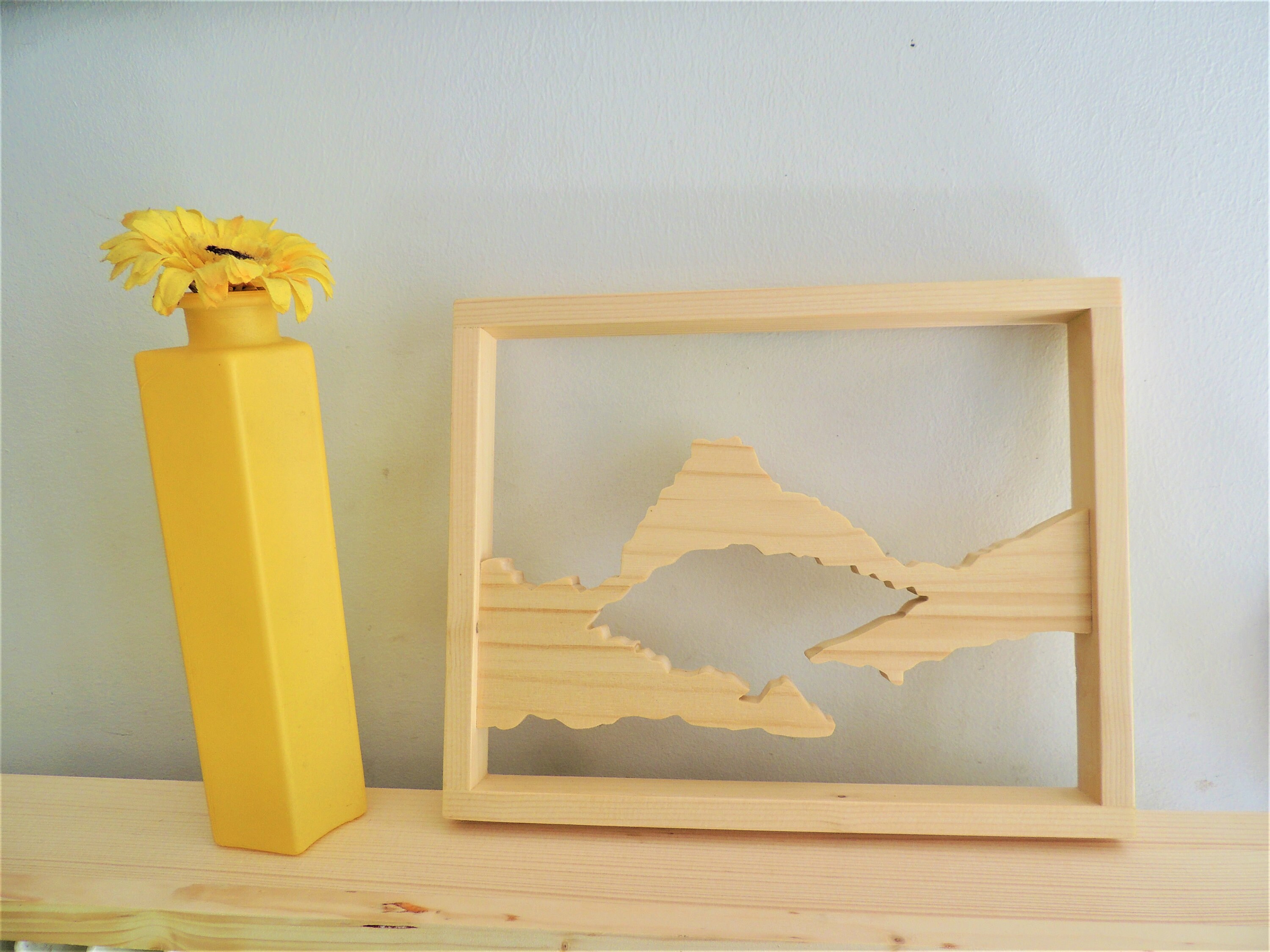 Tableau Montagne en Bois, Du Pic Midi d'ossau/Tableau Bois Personnalisable /Cadre Montagne