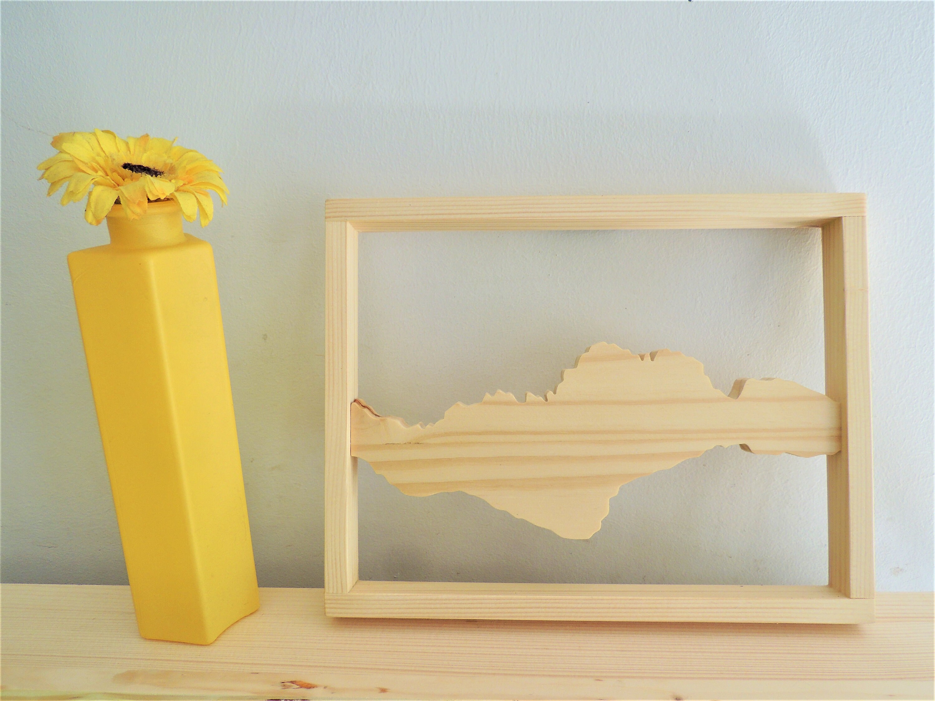 Tableau Du Mont Viso en Bois - Décoration Murale Personnalisable