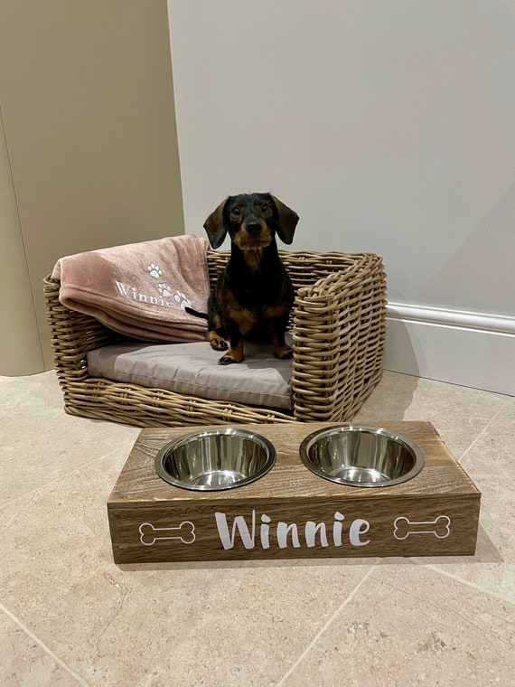 Etsy dog feeding station hotsell