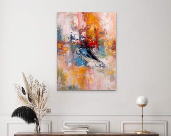 Abstract Art Deco Canvas, Living Room Wall Decor