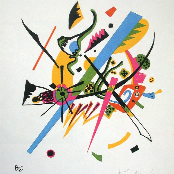 Kandinsky Kleine Welt Wall Art, Wassily Kandinsky Reproduction Print