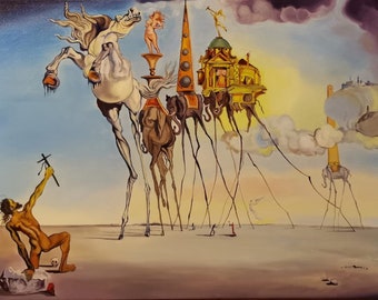 Salvador Dali, The Temptation of St. Anthony, Oil Painting Reproduction