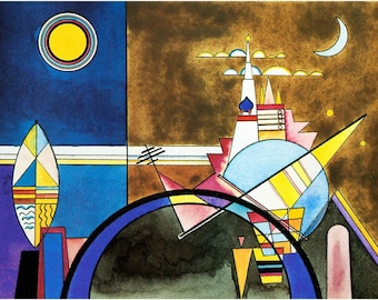 Kandinsky "The Great Tower of Kiev" Organic Canvas Print