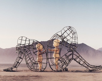 Skulptur för det inre barnet, Burning Man-tavlorna på canvas