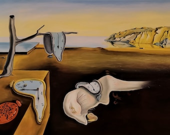 Salvador Dali Clocks Oil painting, Salvador Dali The Persistence Of Memory, Salvador Dali Reproduction, Oil painting reproduction