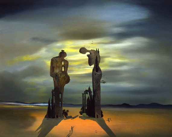 Salvador Dali Canvas, Dali Archeological Reminiscence of Millet S