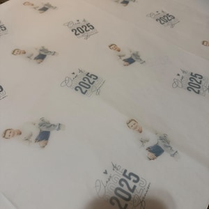 Carta velina per laurea personalizzata, 4 fogli