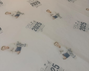 Anpassat silkespapper för examen, 4 ark