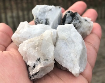 Rough Raw Rainbow Moonstone Crystal/Rock (India)