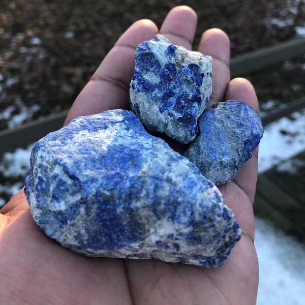 Rough Raw Lapis Lazuli Crystal/Rock (India)