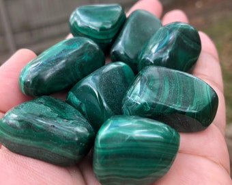 Tumbled Malachite Crystal/Rock (Congo)