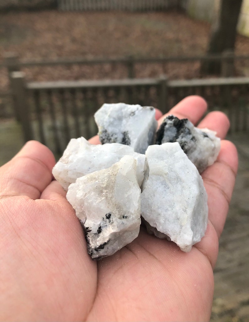 India Rough Raw Rainbow Moonstone CrystalRock