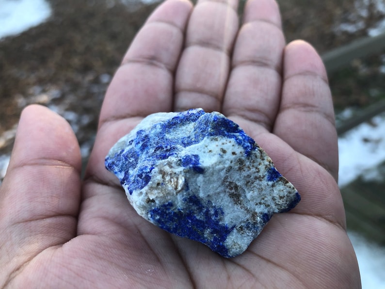 Rough Raw Lapis Lazuli Crystal/Rock India image 4