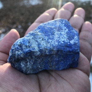 Rough Raw Lapis Lazuli Crystal/Rock India image 3