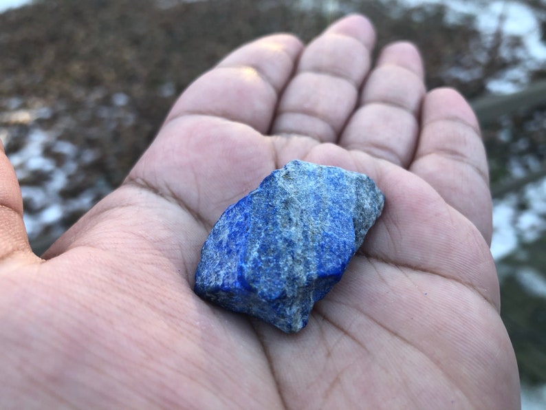 Rough Raw Lapis Lazuli Crystal/Rock India image 5