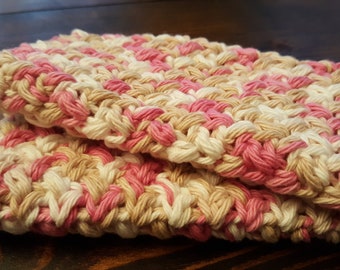 Crocheted washcloth