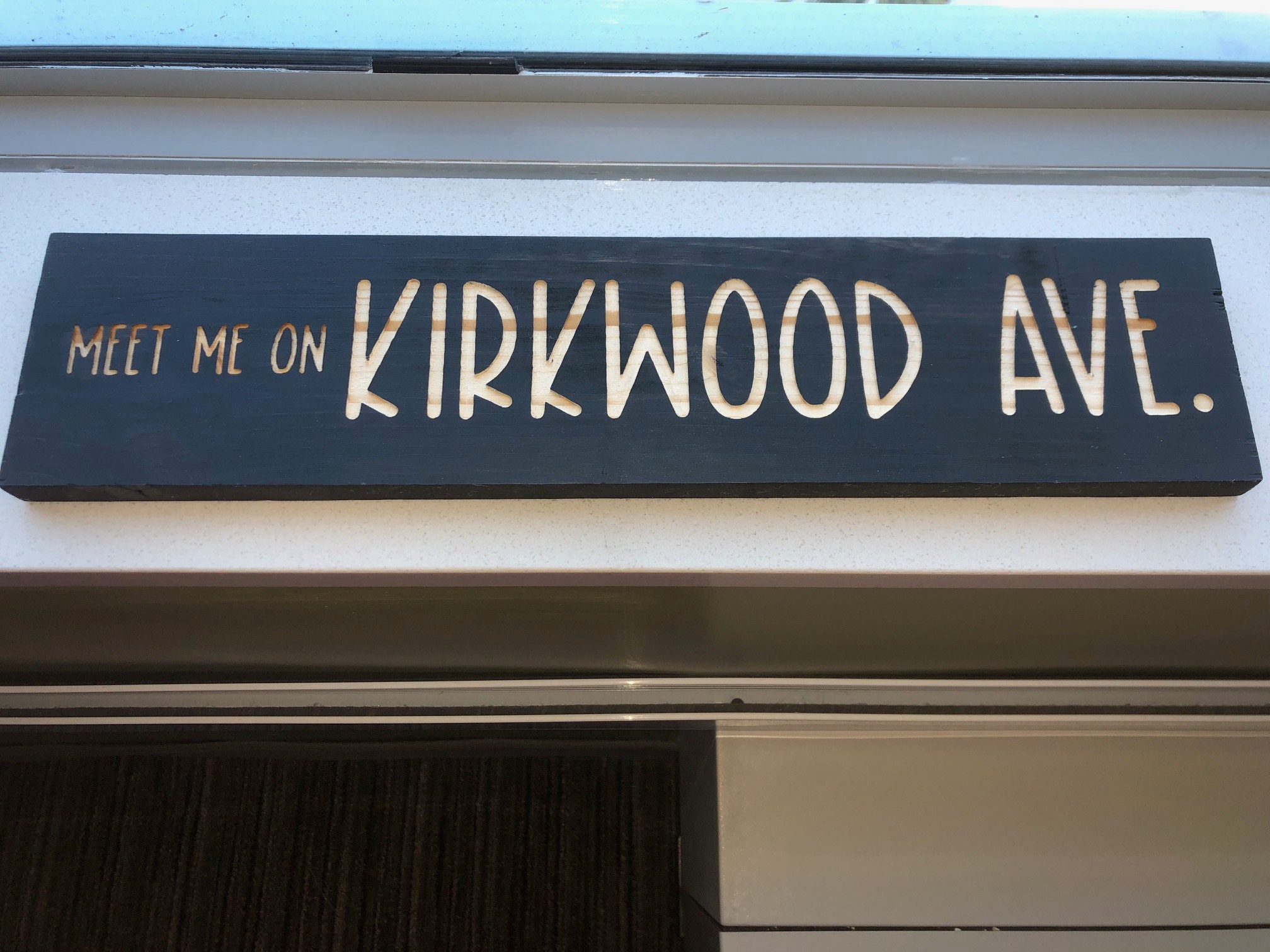 Carved Street Sign Wall Decor Carved Wall Decor Home Etsy