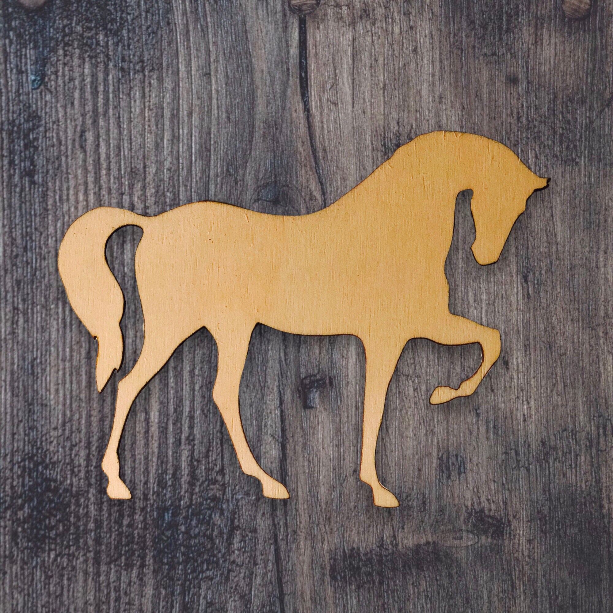 Wood Cutout Horse Laser Cut Unfinished Wood Cutout Etsy