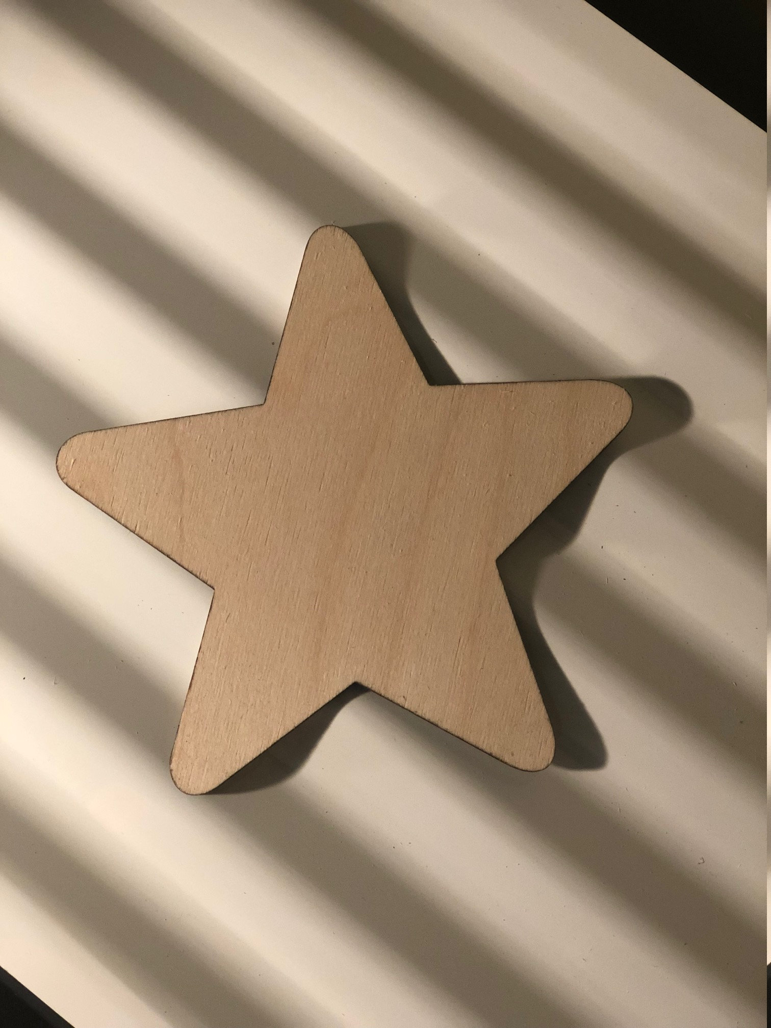 Wood Cutout Star Laser Cut Unfinished Wood Cutout Shapes Etsy