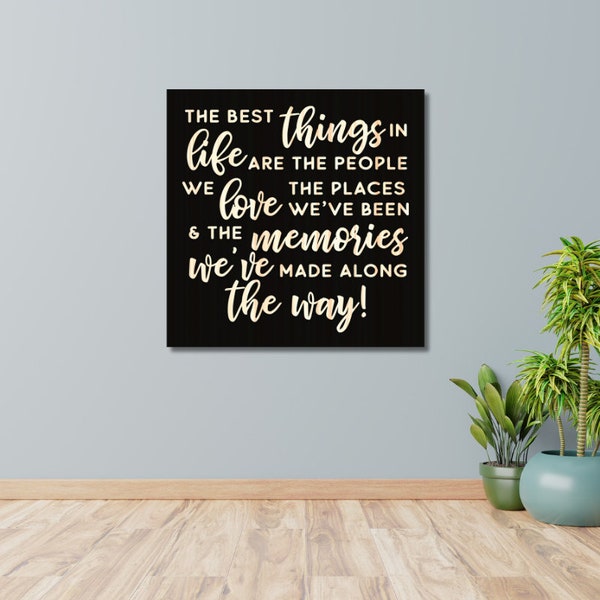 The Best Things In Life Sign, Subway Art, Wood Sign, Motivational Signs, Wedding Gift, Graduation Gift, Housewarming Gift