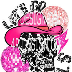 Sublimate Transfer ready to press, Sublimation Transfer, Ready to press, Let&#39;s Go Girls, Skull