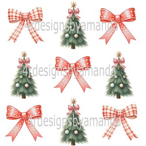 Sublimate Transfer ready to press, Christmas Transfer, Christmas Trees and Bows, Sublimation Transfer, Merry Christmas, Ready to press