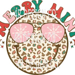 Sublimate Transfer, Ready to press, Merry Mini, Leopard Print, Christmas Transfer, Sublimation Transfer, Merry Christmas Transfer,
