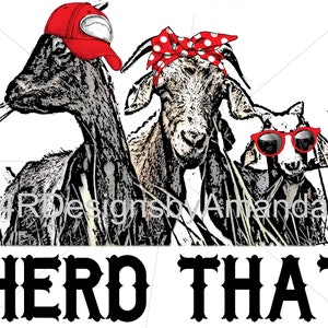 Sublimate transfer ready to press, Sublimation Transfer, Goat Transfer, Herd That, Farm Animals