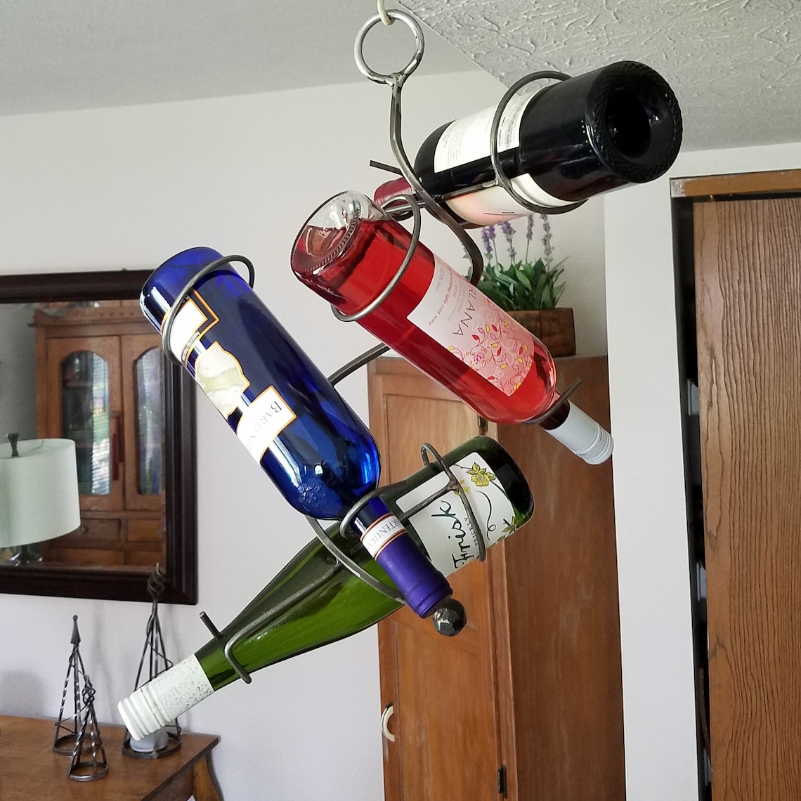 Hanging Wine Rack Etsy