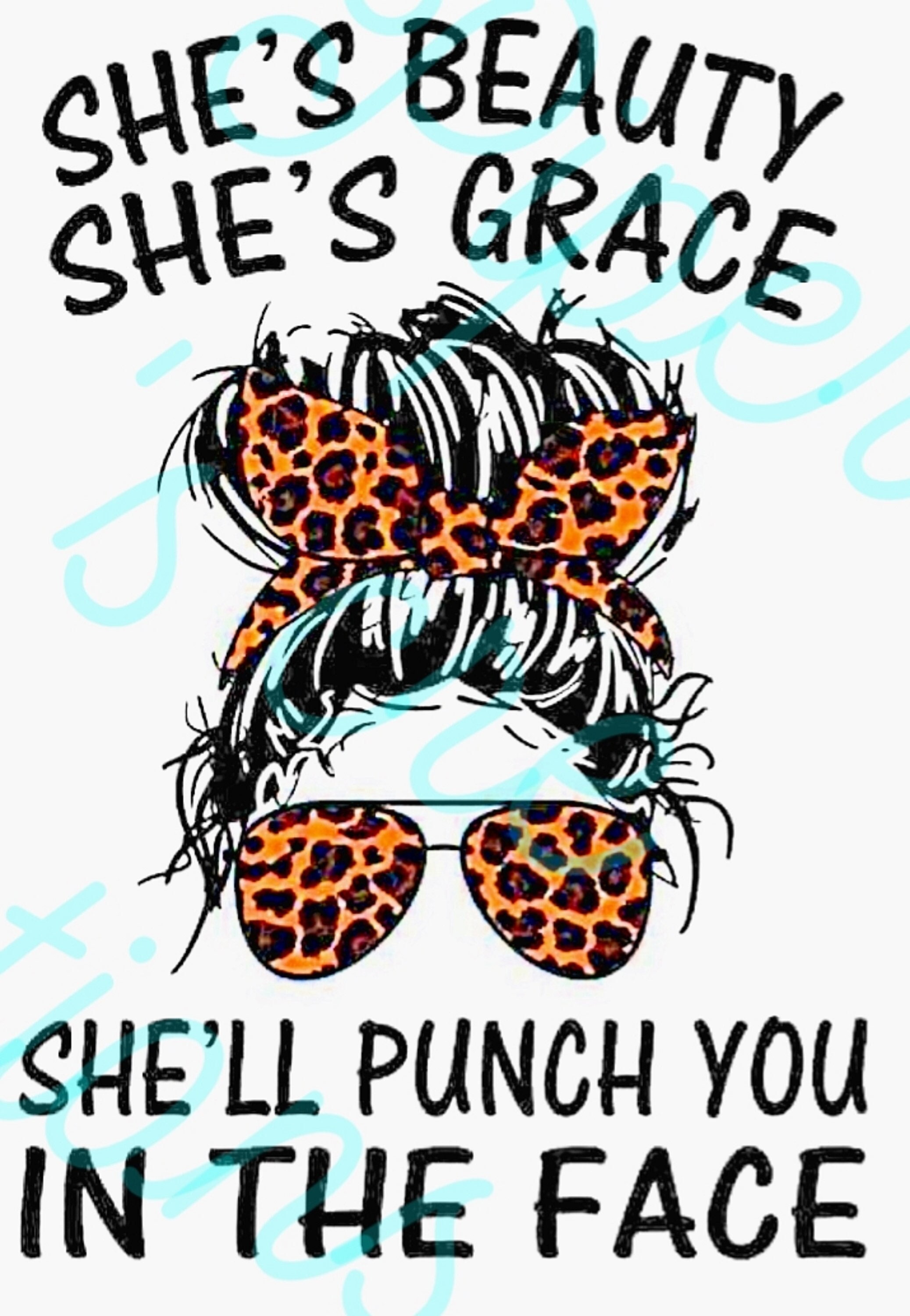 Printable She'll Punch You in the Face Etsy