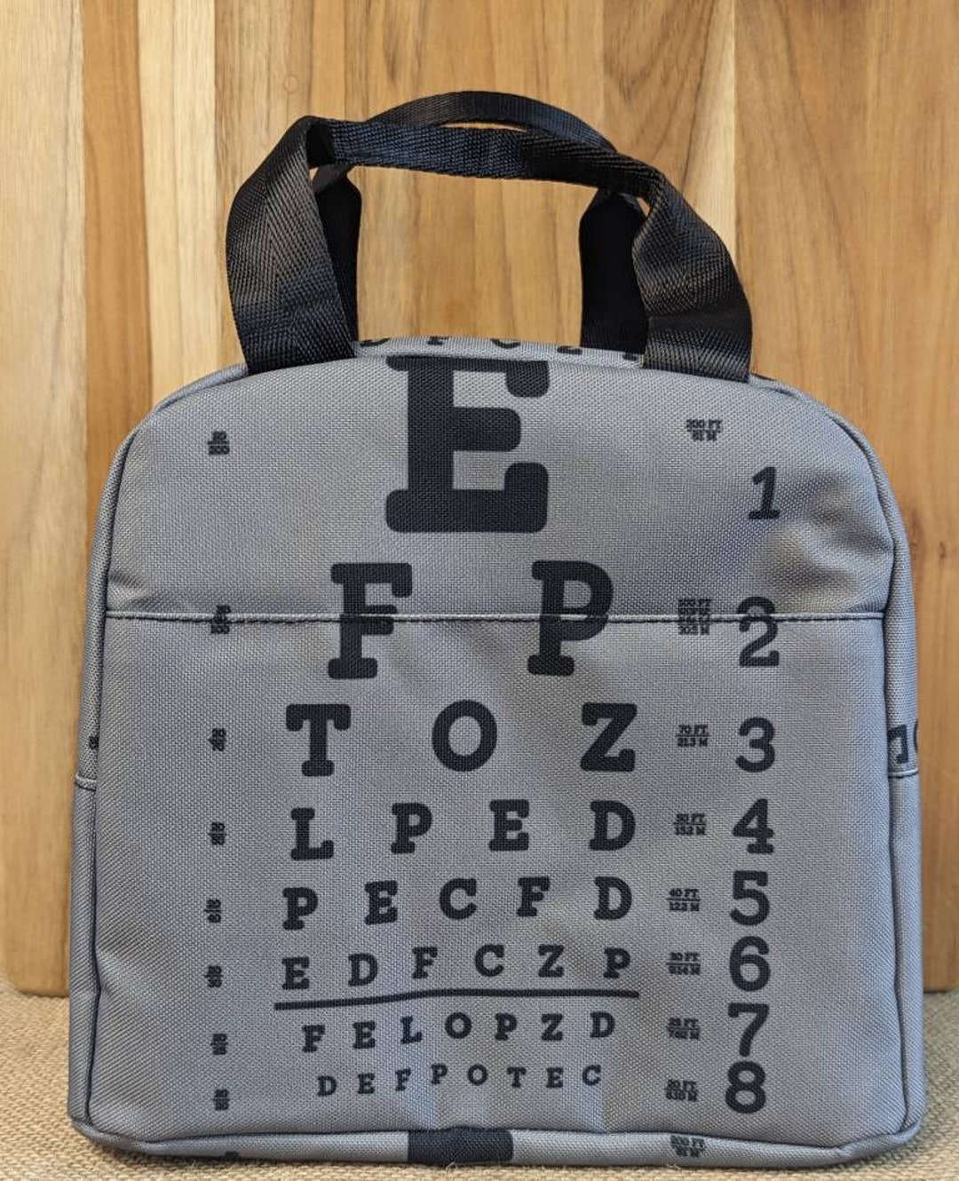 Optical Gift Optical Lunch Bag Snellen Chart Eyeglasses Insulated Lunch