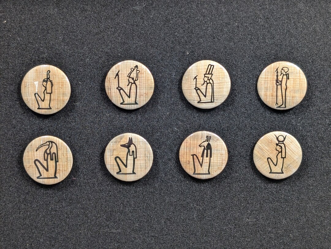 Egyptian Gods and Goddesses Pinback Buttons - Etsy