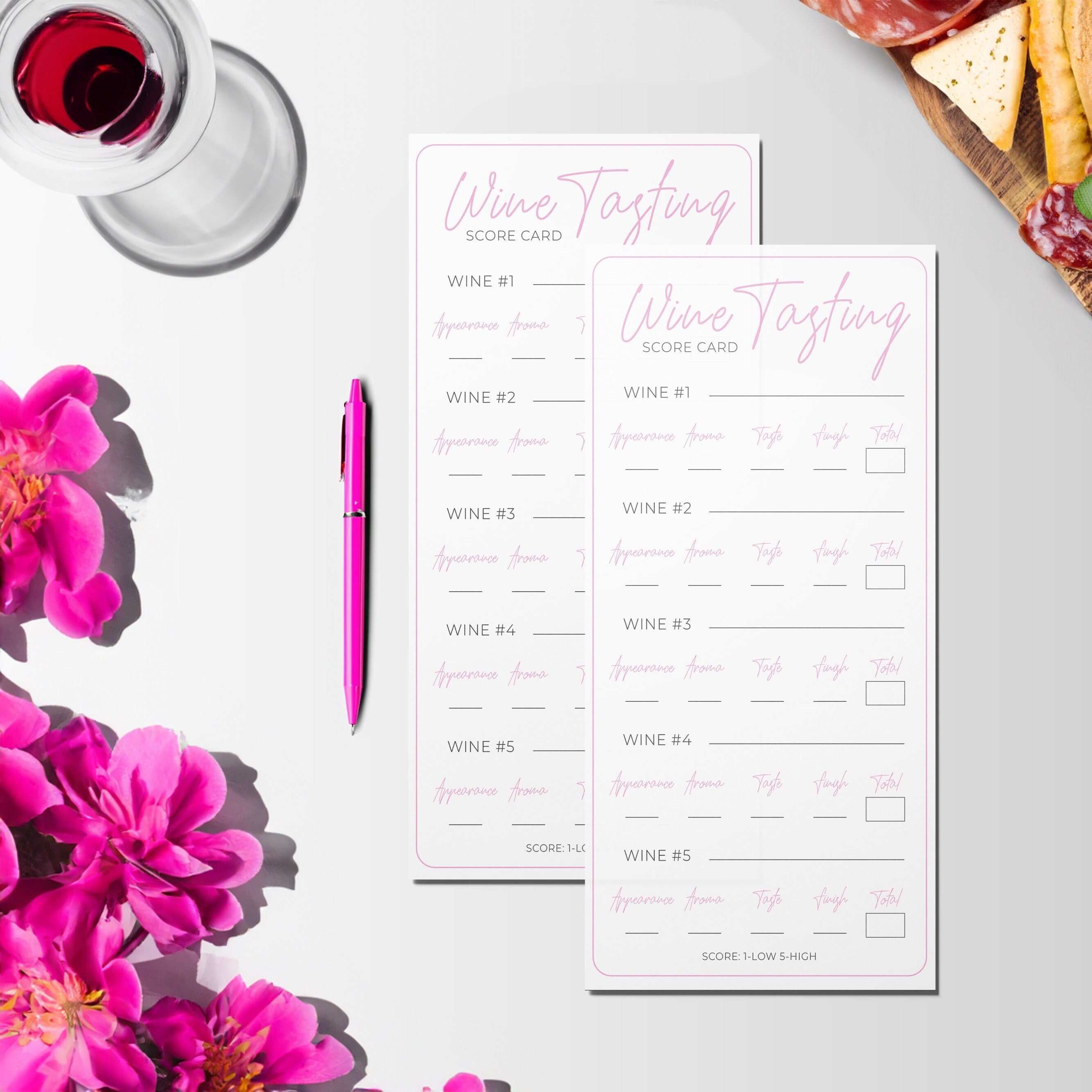 Bachelorette Wine Tasting Template, Bach Party Wine Tasting Sheets ...