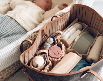 Lilibell organiseur de sac à main beige M - lavable et résistant à l'eau, Neverfull MM organiseur de sac à main, sac dans un sac