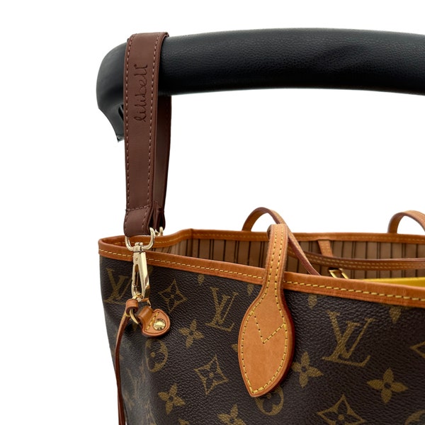 Dopi Hook - Stroller hook (brown) set of 2 - bag hook pendant - stroller attachment - stroller carabiner - universal fit