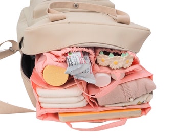 Lilibell Pico (S) Pink Changing Bag, Changing Backpack, Bag in