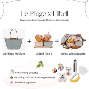 Lilibell Pico - Diaper bag, diaper backpack, bag-in-bag, bag organizer, organizer, insert, handbag liner, washable, water-repellent image 9