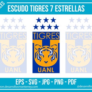 Tigres, UANL, Monterrey, Nuevo Leon , futbol, liga mx, Mexico, Campeon,  svg, eps, pdf, Png, 300ppp, Cutting silhouette Cameo Cricut