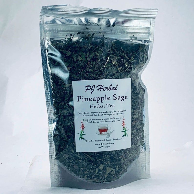 Pineapple Sage Organic Herbal Tea Grown on our Certified Etsy