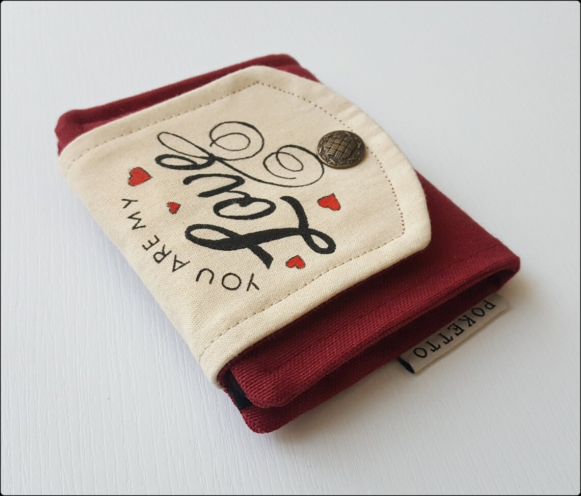 My Love Handpainted Wallet Valentines day present Lover gift Etsy