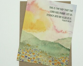 Carte De Joyeux Anniversaire Psaume 4 Etsy France