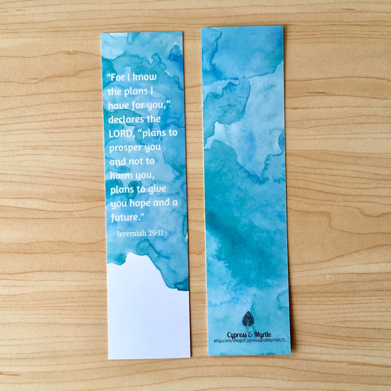 watercolor encouraging bible verse bookmarks set of 3 etsy